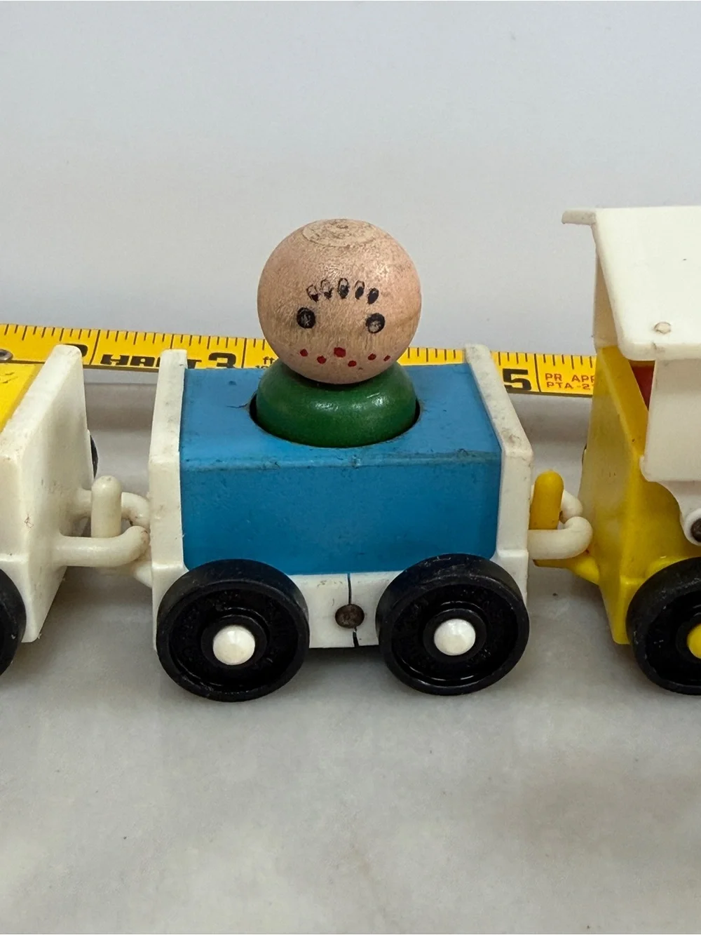 Fisher Price Classic Wooden Pull-Along Train Toy with figurines 3
